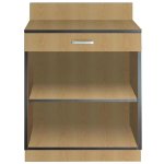 B GRADE Natural Color Waitress Station with Drawer and Adjustable Shelf 915x610x915mm | Adexa GSWS003N B GRADE