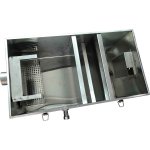 Grease trap Fat separator EN1825-1 certified Stainless steel 25 litres | Adexa OS10