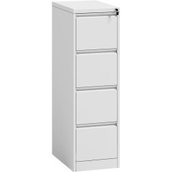 Professional Filing Cabinet 4 drawer 460x600x1315mm White | Adexa HDKF04