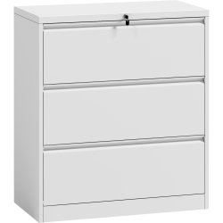 Professional Filing Cabinet 3 drawer 900x460x1015mm White | Adexa HDKL03