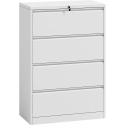 Professional Filing Cabinet 4 drawer 900x460x1315mm White | Adexa HDKL04