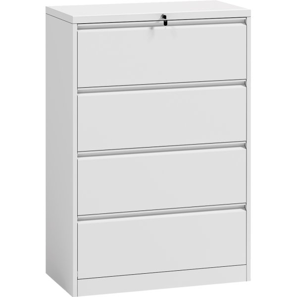 Professional Filing Cabinet 4 drawer 900x460x1315mm White | Adexa HDKL04