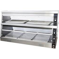Commercial Hot Chicken Warmer / Heated Display 1536x690x830mm | Adexa HDS5