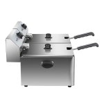 Commercial Fryer Double Electric 2x11 litre 7kW Countertop | Adexa HEF11L2