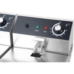 Commercial Fryer Double Electric 2x10 litre 5kW Countertop | Adexa HEF82