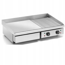 Commercial Griddle Smooth/Ribbed 730x470x240mm 4.4kW Electric | Adexa HEG822