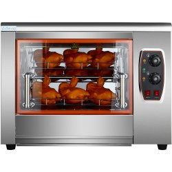 Professional Chicken Rotisserie Oven Electric 4 baskets 8-12 chickens | Adexa HEJ266