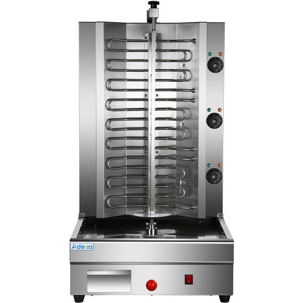 Professional Adjustable Gyros/Kebab grill Electric 3 elements 8kW | Adexa HESE2