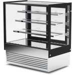 Display Merchandiser Fridge 760 litres with 3 shelves Black & Stainless steel | Adexa HL1800B3