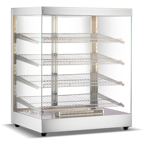 Commercial Heated Display Cabinet 318 Litres Stainless steel | Adexa HW318