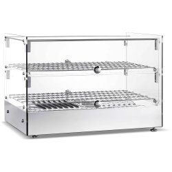 B GRADE Commercial Countertop Heated Display Cabinet 50 Litres Stainless steel | Adexa HW50 B GRADE