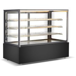Commercial Heated Display Cabinet 925 Litres Black | Adexa HW571BLACK