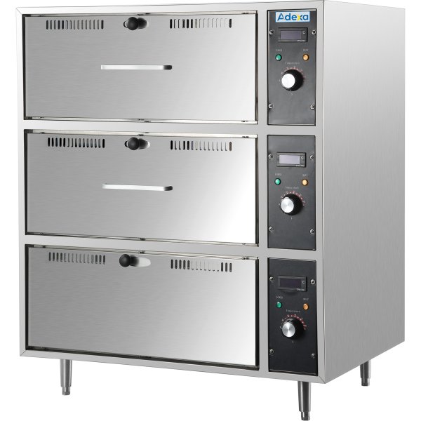 Commercial Food Warmer 3 drawers 3kW | Adexa HW83
