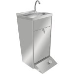B GRADE Commercial Hand Wash Sink Cabinet Stainless steel Pedal control | Adexa THHWR445 B GRADE