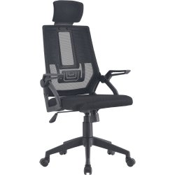 Mesh Office Chair with Headrest Black | Adexa HY808