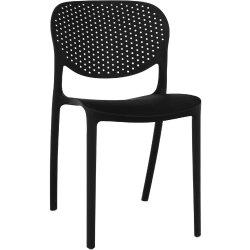 Bistro Dining Chair Plastic Black Indoors & Outdoors | Adexa HYPP05