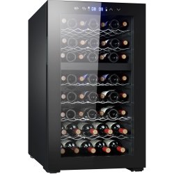 Professional Wine cooler Dual zone Stainless steel 52 bottles | Adexa JC128WD
