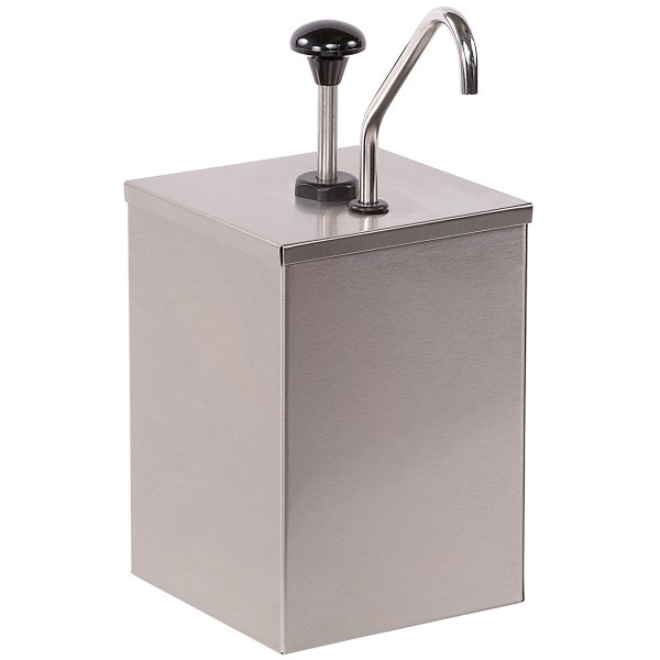 Commercial Condiment/Sauce Dispenser 1 pump Stainless steel | Adexa JZS001