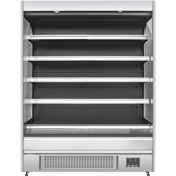Wall Cabinet Multi Deck Refrigerator Night Curtain Stainless Steel 1940x700x2000mm | Adexa KMDP2070ESS