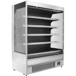 Wall Cabinet Multi Deck Refrigerator Night Curtain Stainless Steel 1320x700x2000mm | Adexa KMDP1370ESS