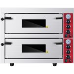 Commercial Double Pizza oven Electric 2 chamber 660x660mm Mechanical controls 9kW | Adexa KNGEP8T