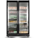 Commercial Display Refrigerator with Double Glass door 800 litres Black | Adexa KXG1120BLACK