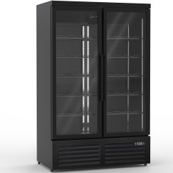 Commercial Display Refrigerator with Double Glass door 1000 litres Black | Adexa KXG1253BLACK