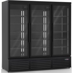 Commercial Display Refrigerator with Triple Glass door 1530 litres Black | Adexa KXG1880BLACK