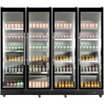 Commercial Display Refrigerator Four Glass Door 1650 litres Black | Adexa KXG2240BLACK