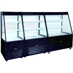 Multi Deck Refrigerator 200 litres with Night Curtain Black 600x700x1540mm | Adexa LG1000M2W