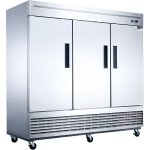 B GRADE 1800lt Commercial Upright Refrigerator Triple Door Stainless Steel | Adexa D83R B GRADE