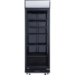 Commercial Drink cooler Upright 402 litres Dynamic cooling Hinged glass door Black Canopy light | Adexa LG402DFBLACK