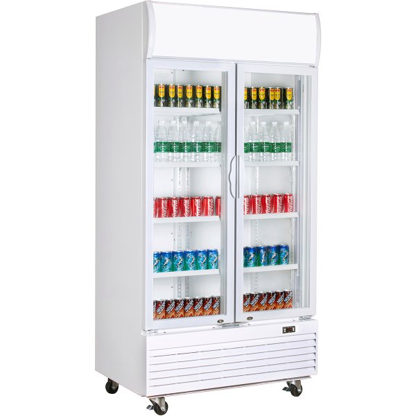 Commercial Bottle cooler 773 litres Fan cooling Hinged doors | Adexa LG800F