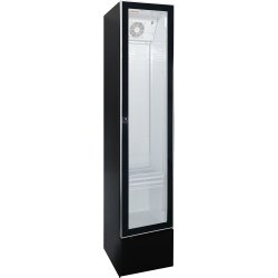 Commercial Bottle Cooler Showcase Upright Single door 150 litres Black | Adexa LGZ150W