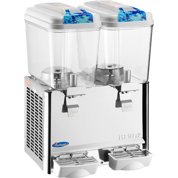 Commercial Cold Drinks Dispenser 2 x 18 litres | Adexa LSJ18LX2