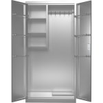 Commercial Stainless Steel Cleaing Cabinet 2 Doors 900x400x1800mm | Adexa MBSS201H1802DCC
