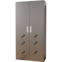 Commercial Stainless Steel Cleaing Cabinet 2 Doors 900x400x1800mm | Adexa MBSS201H1802DCC