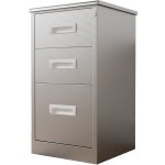 Commercial Stainless Steel Drawer Cabinet 3 Drawers 400x400x750mm | Adexa MBSS201H753DWC