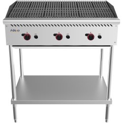 Commercial Gas Chargrill Freestanding 910mm Width | Adexa MGL36MF