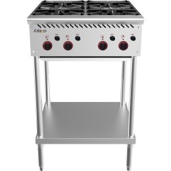 Commercial Gas Boiling Top 4 Burner Freestanding 610mm Width | Adexa MGB24MF