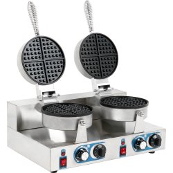 Commercial Waffle Maker Double Round | Adexa MLP02