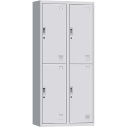 Commercial 4 Door Locker 760x450x1850mm White | Adexa MYL04WHITE