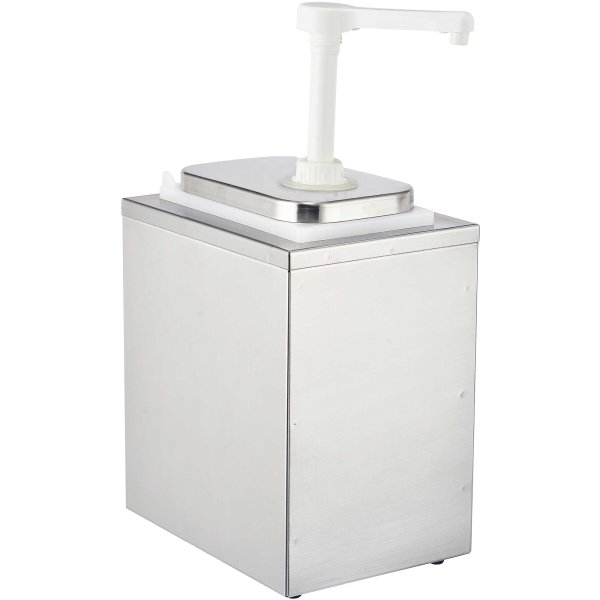 Commercial Condiment/Sauce Pump Dispenser 1x2 litre Stainless steel | Adexa NHP001