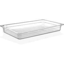 Polycarbonate Gastronorm Pan GN1/1 Depth 65mm Clear | Adexa P8112