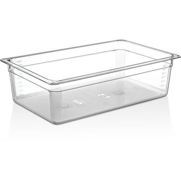 Polycarbonate Gastronorm Pan GN1/1 Depth 150mm Clear | Adexa P8116