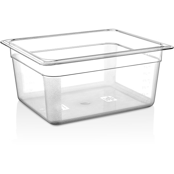 Polycarbonate Gastronorm Pan GN1/2 Depth 150mm Clear | Adexa P8126