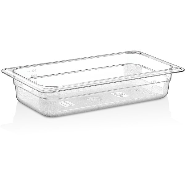 Polycarbonate Gastronorm Pan GN1/3 Depth 65mm Clear | Adexa P8132