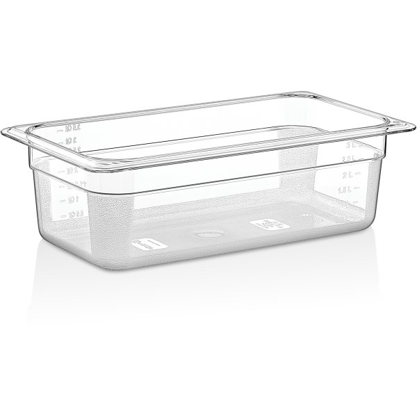 Polycarbonate Gastronorm Pan GN1/3 Depth 100mm Clear | Adexa P8134