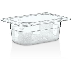 Polycarbonate Gastronorm Pan GN1/9 Depth 65mm Clear | Adexa P8192