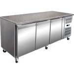 Refrigerated Counter with Marble top 3 doors Depth 800mm | Adexa PA20